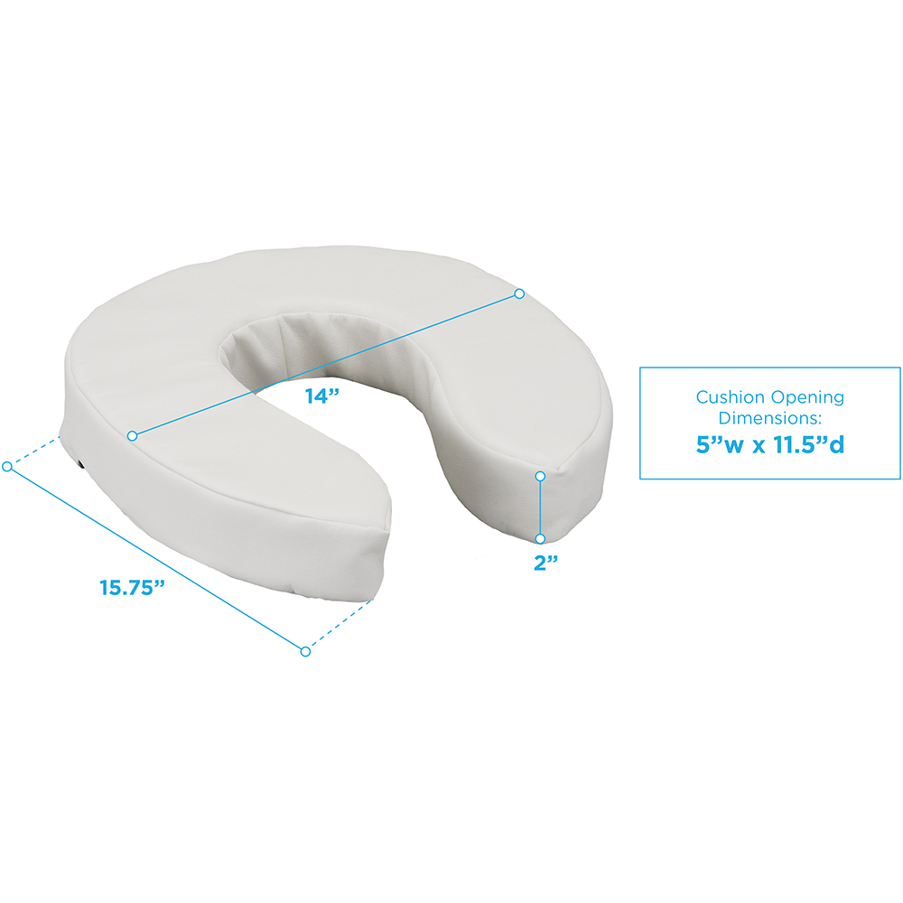 TOILET SEAT RISER PADDED 2"